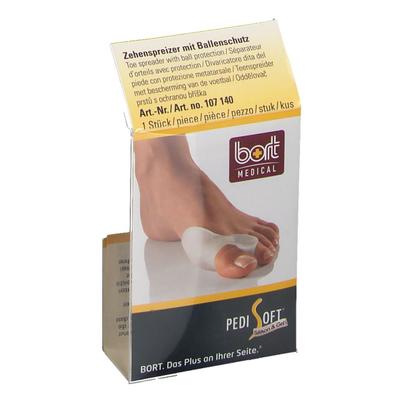 Bort PediSoft Zehenspreizer mit Ballenschutz tran. 1 St Bandage(s)