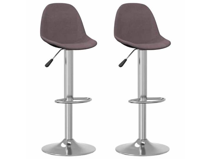 Tabourets cuisine - Chaises de bar - lot de 2 - taupe tissu @325