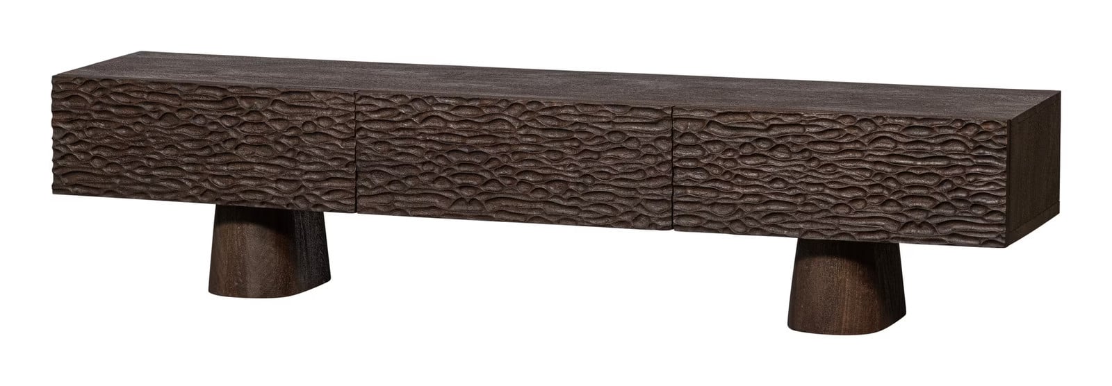 BePureHome WOOOD TV-meubel Crumble Mangohout - Walnoot - Breedte: 180 cm