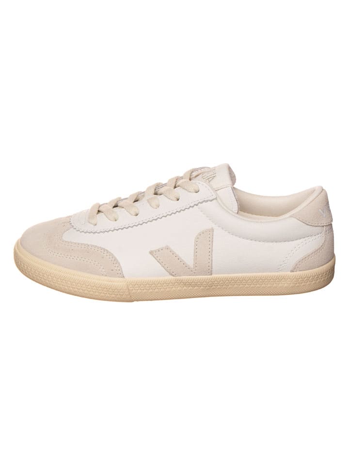 Veja Leder-Sneakers "Volley" in Beige/ Weiß - 36