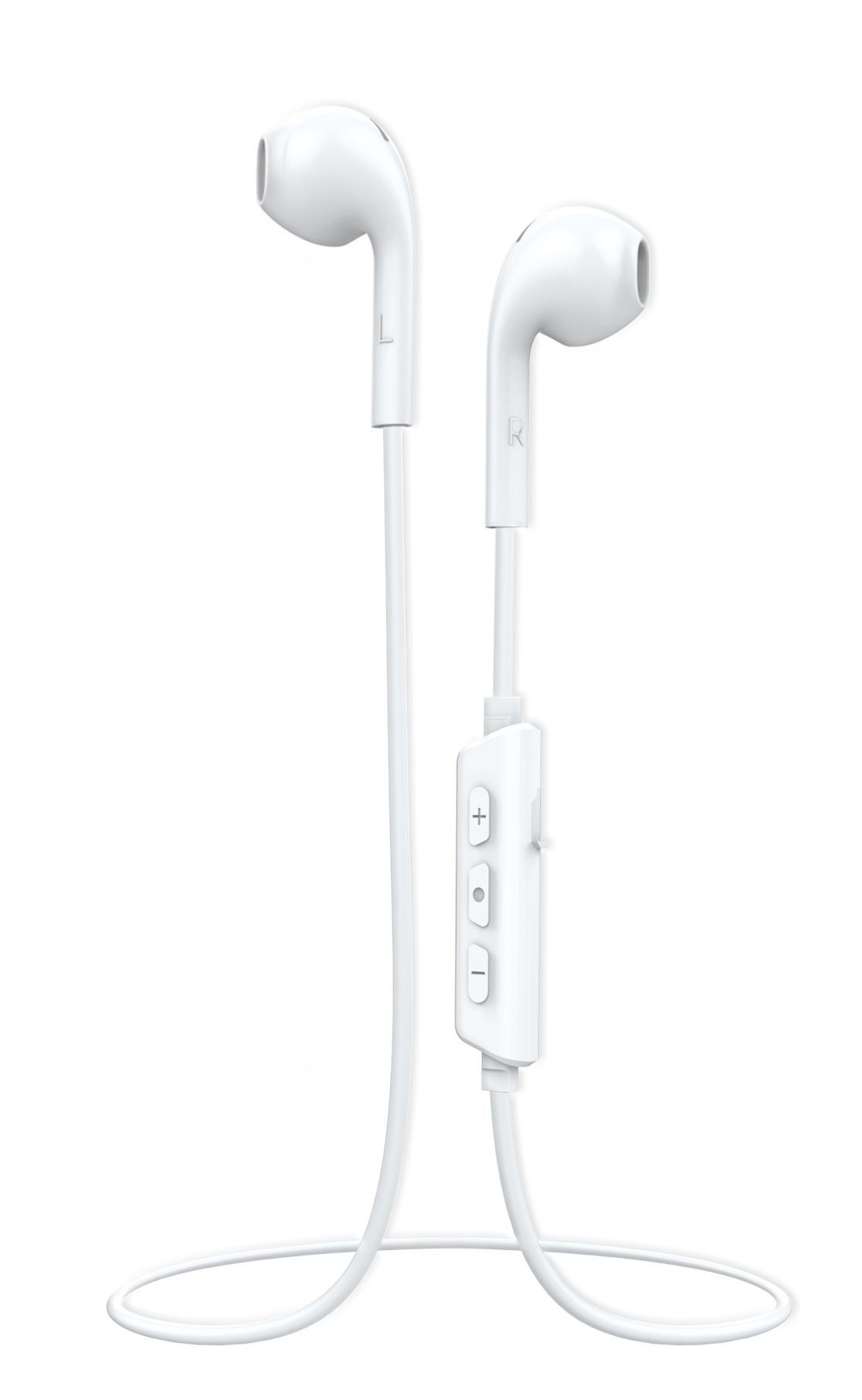 Vivanco In-Ear Bluetooth Kopfhörer kabellos 5 h Laufzeit Free And Easy (Weiß) 61736