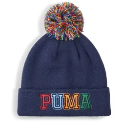 PUMA Pom Pom Mid Crown Bommelmütze Kinder 01 - PUMA navy Youth