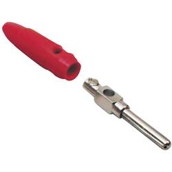BKL Electronic 072149-P Bananenstecker Stecker, gerade Stift-Ø: 4 mm Rot 1 St. Piece