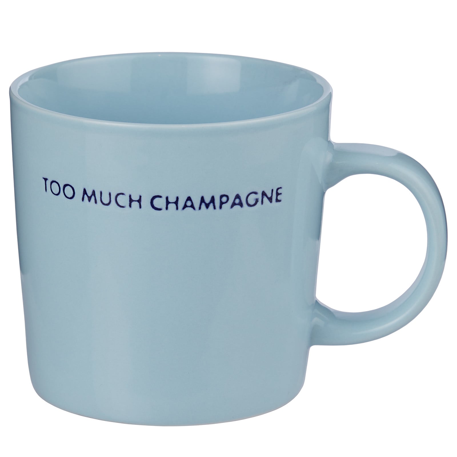 home24 Mok Too much Champagne blauw Ø 9 cm