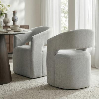 Furniture of America Rivena Modern 26-inch Fabric Accent Chair with Casters