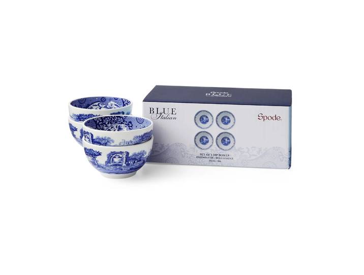Spode Bol Blue Italian Ø10 cm, lot de 4 Bleu-blanc