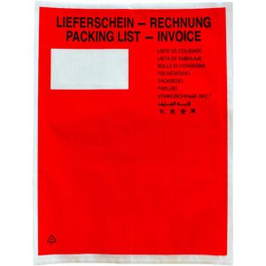 dm-folien Lieferscheintaschen C4, 240 x 310 mm, 500 Stück
