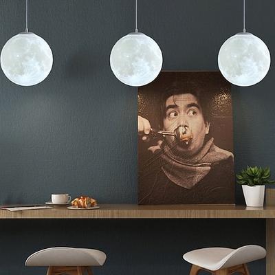 led pendelleuchte 15 cm mondlicht kronleuchter nordischer stil schlafzimmer planet ball studie und restaurant werkzeug mondlicht lampe internet berühmtheit ins lampen