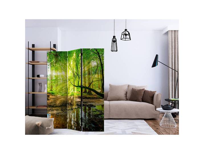 Paravent Forest Stream Polaire Multicolore 135 x 172 x 3cm