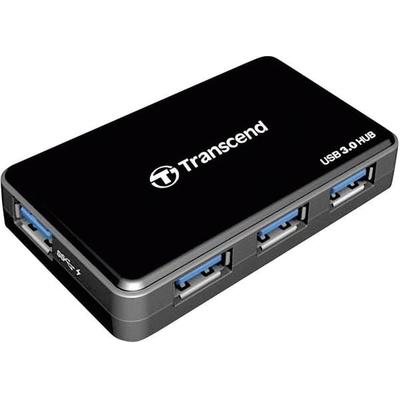 Transcend TS-HUB3K USB-Hub 4 Port USB-A USB 3.0 5 GBit/s Schwarz TS-HUB3K