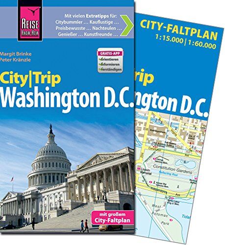 Margit Brinke - Reise Know-How CityTrip Washington D.C.: Reiseführer mit Faltplan und kostenloser Web-App - Preis vom 02.10.2026 23:42:20 h