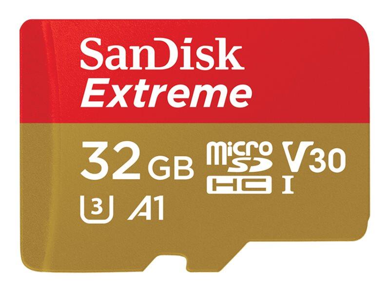 SanDisk Extreme microSDHC Speicherkarte 32GB 2-Pack + SD Adapter SDSQXAF-032G-GN6AT