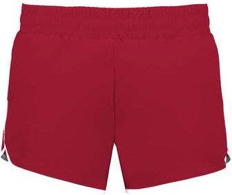 Holloway 223328 Women's DOUBLE COURT SHORTS in Scarlet size Large   Polyester Blend