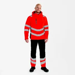 Safety Shelljacke, rot/schwarz, Gr. L - rot/schwarz - L