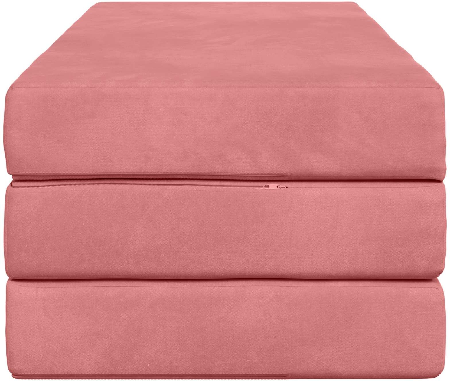 vidaXL Canapé-lit pliable 120 x 67 x 45 cm Rose