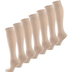 NUR DIE Damen Kniestrümpfe Fit & Vital 7er Pack