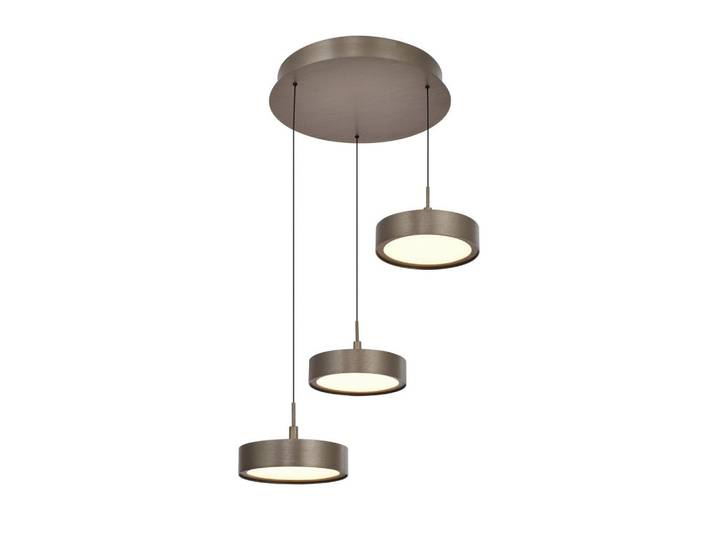 Led-Hängeleuchte Valensole, Bronzefarben, Metall, 42.5x150x42.5 cm, RoHS, Lampen & Leuchten, Innenbeleuchtung, Hängeleuchten, Pendelleuchten