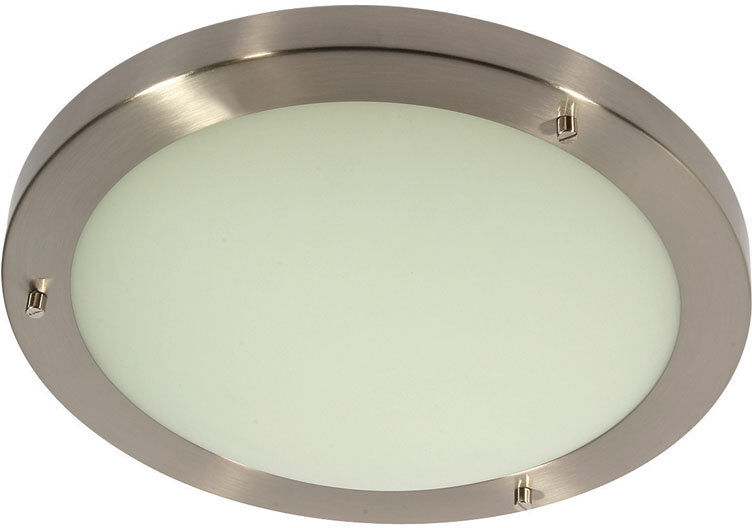 17 Stories Bretton Flush Mount Satin Chrome 9cm H X 30cm W X 30cm D