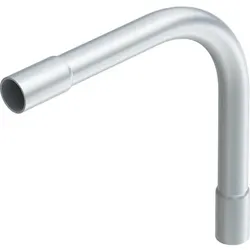 OBO Steckbogen Aluminium 40 mit beidseitige Muffe 90°