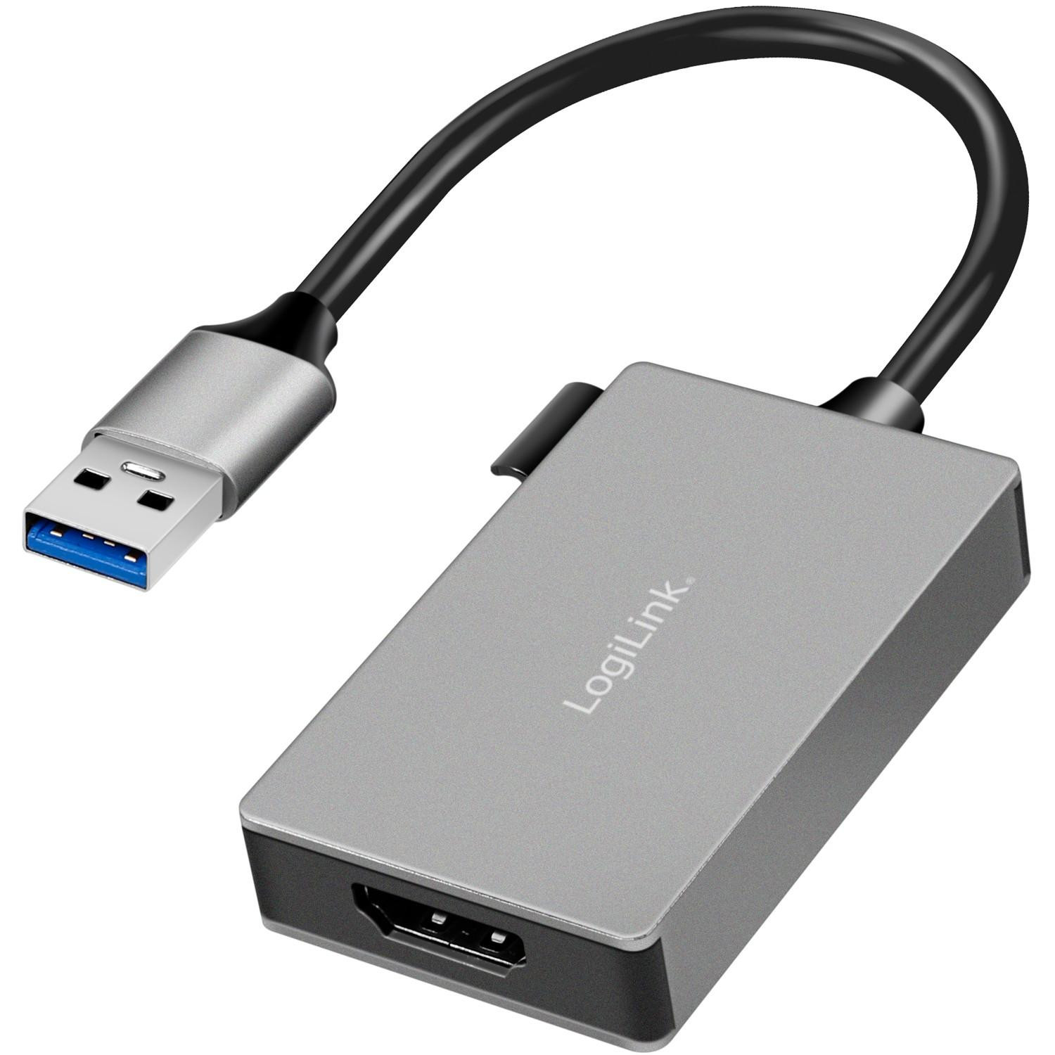 LogiLink UA0233A USB 3.0 naar HDMI video-adapter, grijs
