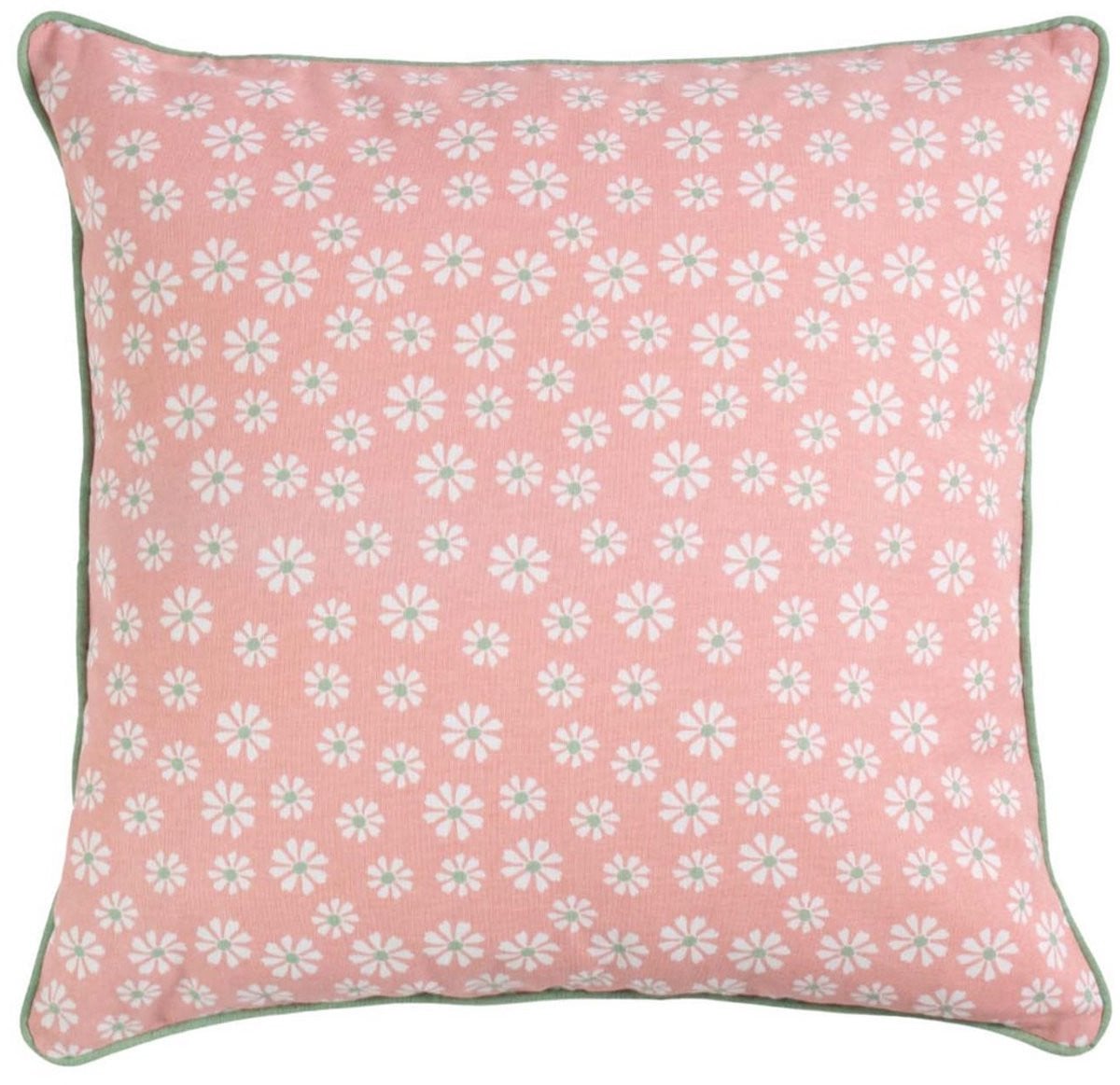 Linen & More Kussen Daisy Flowers roze 50 x 50 cm