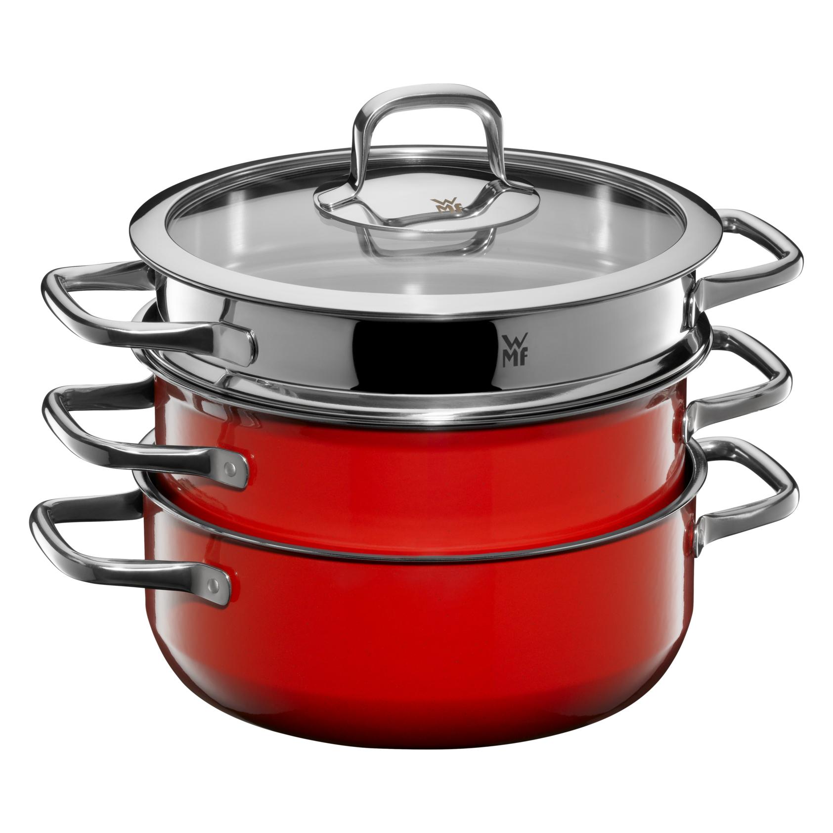 WMF Kochtopf Set FUSIONTEC COMPACT rot (3201111553)