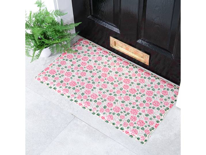 Fußmatte DMW-HYDRANGEA-7040 40 x 1 x 70cm Pink