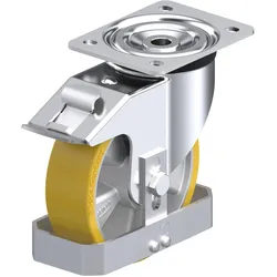 Blickle, Möbelrollen, 742160 L-ALTH 160K-FI-FS Stahlblech-Lenkrolle Rad-Durchmesser: 160 mm Tragfähigk
