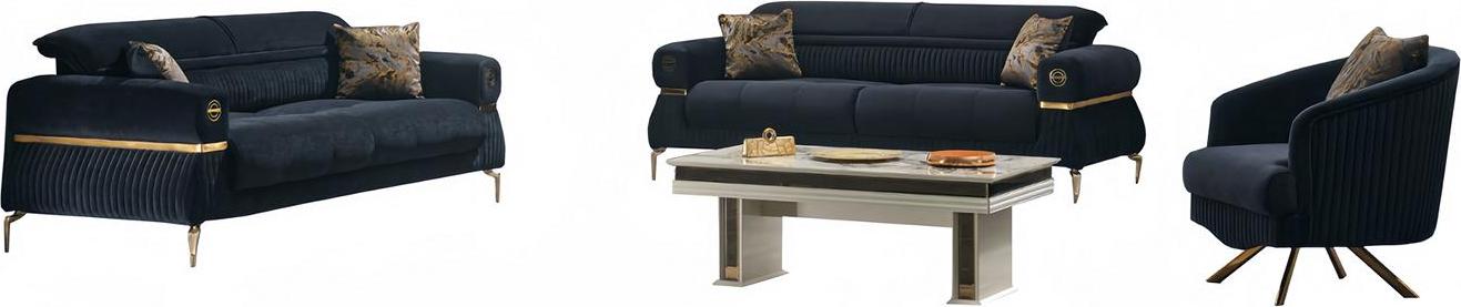 Sofa Wohnzimmermöbel Sessel Wohnbereich Ausstattung Wohnzimmer-Set Möbelensemble