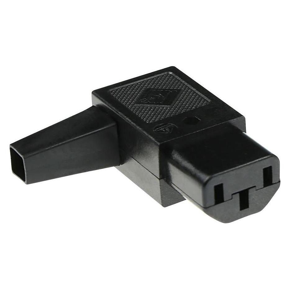 MPE-Garry C13 Power connector female angled with cable outlet left (43R011111)