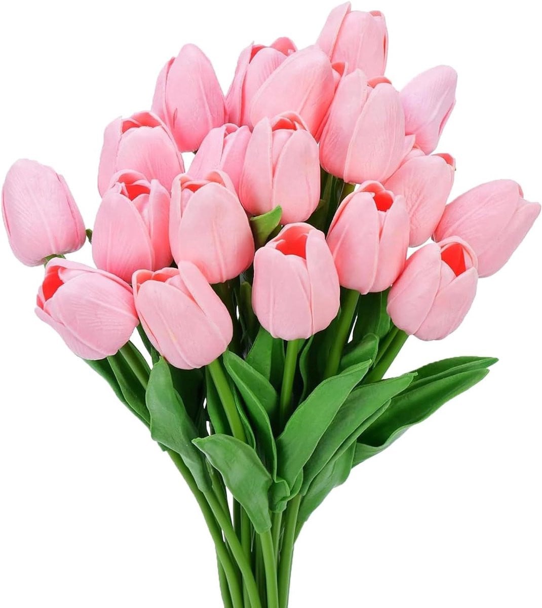Kunsttulpen Boeket Real Touch - Vleesroze - 33.5 cm