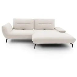 Ecksofa Payton Stoff Beige Creme