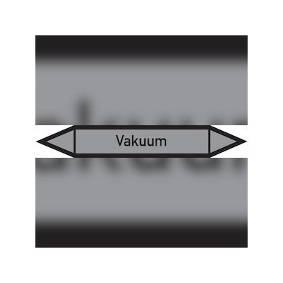 Rohrleitungskennzeichen Vakuum - 100x15 mm Folie selbstklebend