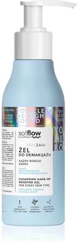 so!flow Cleansing Make-Up Removal Gel gel makeup remover and cleanser for all skin types 150 ml