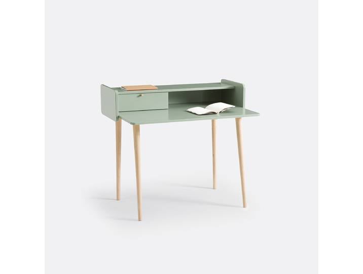 LA REDOUTE Bureau enfant avec réhausse Zag Vert De Gris