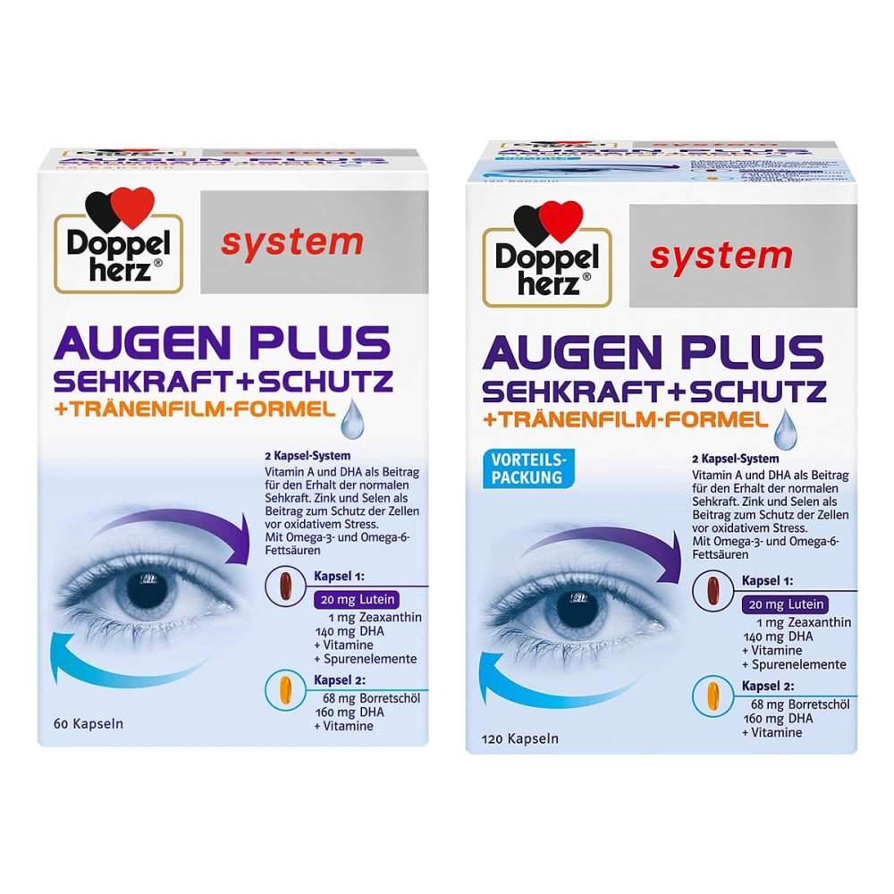 Doppelherz Augen Plus Sehkraft+schutz System Kapseln 08104504