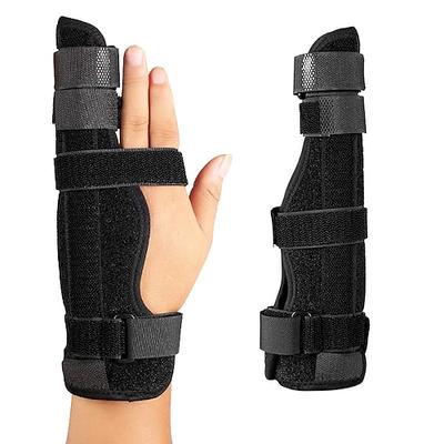 Mittelhand-Fingerschiene Handorthese kleine Fingerschiene für Boxer Frakturen gebrochener Ring kleiner Finger Gipsabzugsfinger Wegfahrsperre Glätteisen ulnare Rinnenschiene Unterstützung - rechts groß