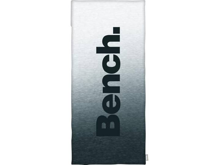 Bench Sport- und Fitnesstuch, Modern Opposite, ca. 50x110 cm + 15 cm Flap, 100% Polyester, Rückseite mit Überzug für Fitnessgeräte, Integrierte Reißverschlusstasche, Grau/Schwarz, Art.Nr.: 6912603547
