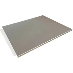 Giemme Spoleto - Professionelles Edelstahl-Arbeitsbrett AISI 304, 40 x 40 cm mit 2 cm vorderer Kante