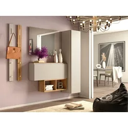 Arredokit Garderobenkombination Gardasee Lack Beige Sand