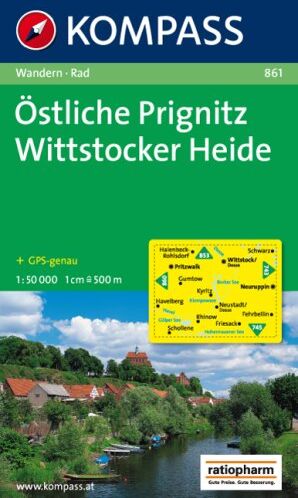 Östliche Prignitz - Wittstocker Heide 1 : 50 000: Wanderkarte mit Radrouten. GPS-genau - Preis vom 11.10.2026 03:10:56 h