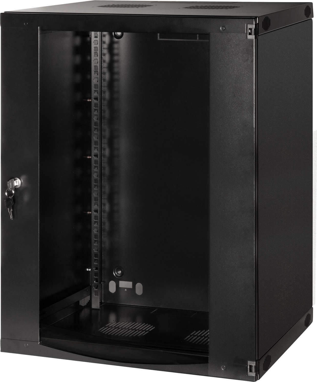LogiLink Professional W15F64B 19-inch wandmontagepaneel, 15 HE, zwartgrijs