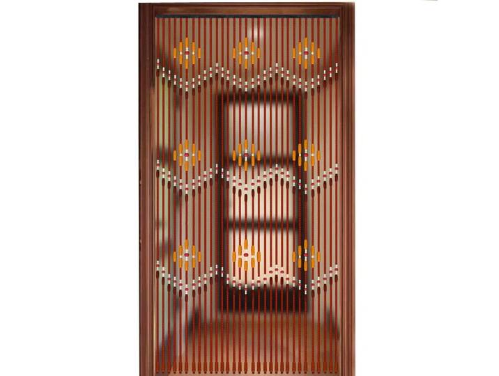 Stores en bois faits à la main 90x220cm, 31 lignes, rideaux en perles de bois, moustiquaire, porte, couloir, salon, fenêtre de porte