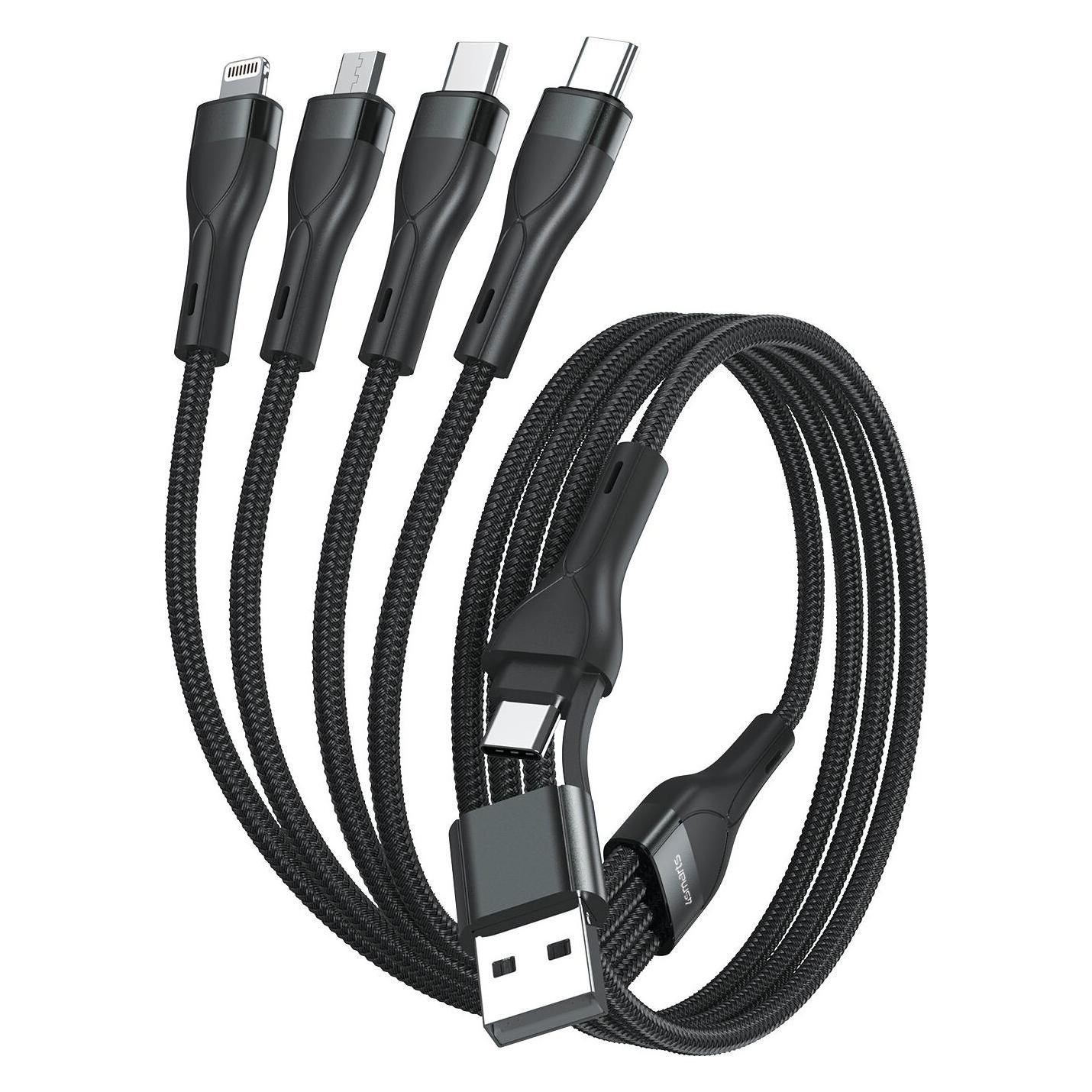 4smarts Multi-Ladekabel 4in2 (1.20 m, USB 2.0, 15 W) (541023)