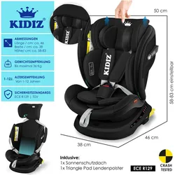 Kidiz, Kindersitz, Kindersitz (Kindersitz, ECE R129/i-Size Norm)