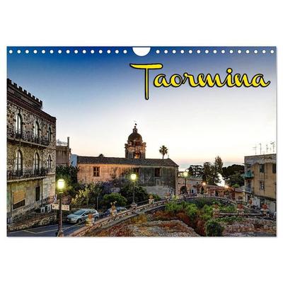 Taormina zur blauen Stunde (Wandkalender 2027 DIN A4 quer), CALVENDO Monatskalender