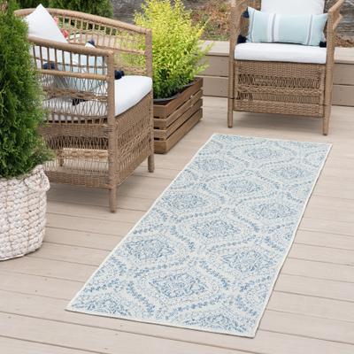 Alise Rugs Dennis Coastal Floral Indoor/Outdoor Area Rug