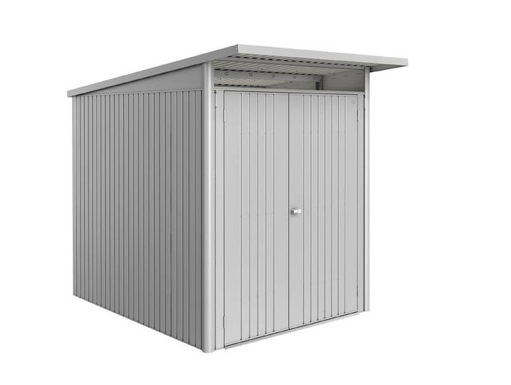 Biohort Gartenhaus AvantGarde ECO A2 Doppeltüre Silber