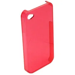 Hard Cover für Apple iPhone 4, 4S - Konkis - CRYSTAL, rot