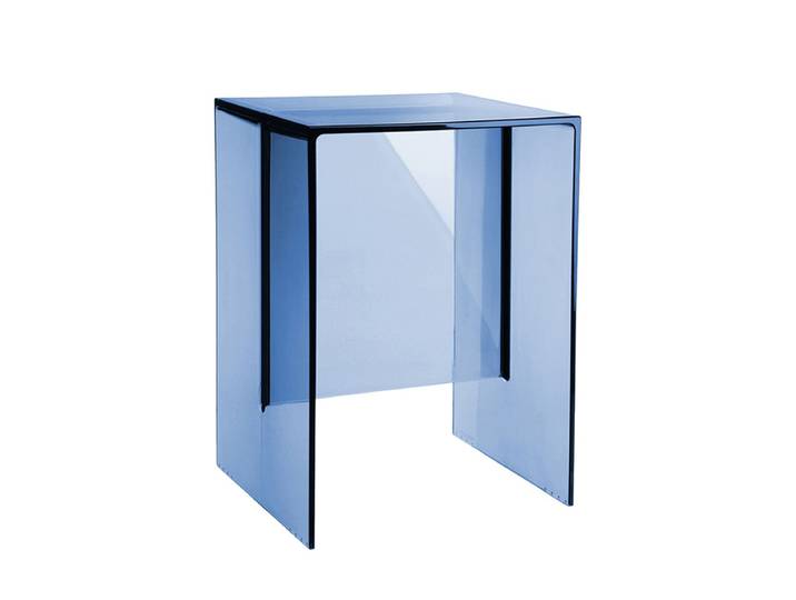 KARTELL by Laufen table tabouret MAX-BEAM (Bleu coucher de soleil - PMMA transparent)